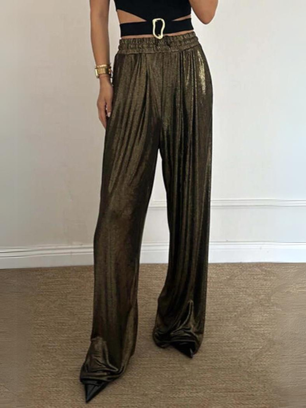Stylish bronzing trousers