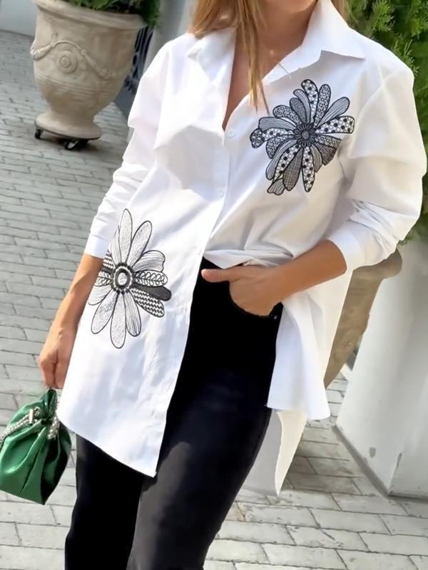 Women's Casual Relaxed Comfortable Print Shirt