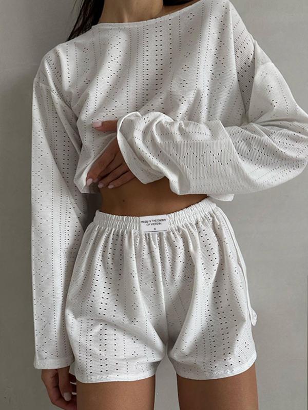 Simple style slim fit loose pullover shorts