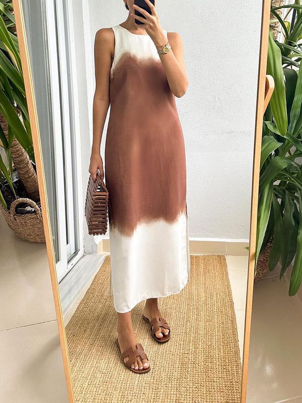 Women's Casual Sleeveless Gradient Dress