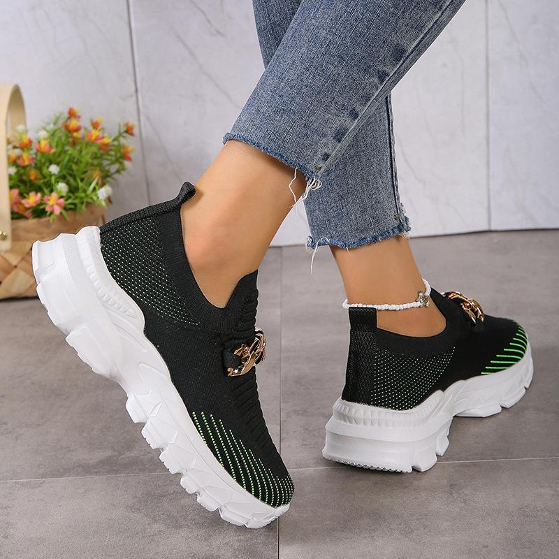 Women's Breathable Fly Woven Surface Lightweight Comfortable Casual Shoes