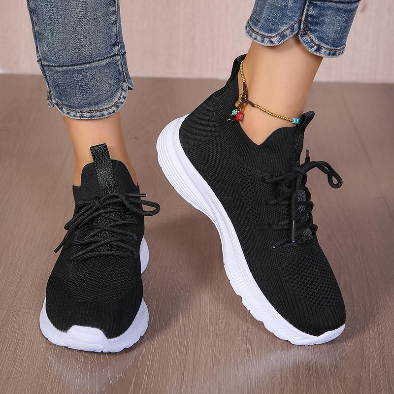 Women's Breathable Fly Woven Surface Lightweight Comfortable Casual Shoes