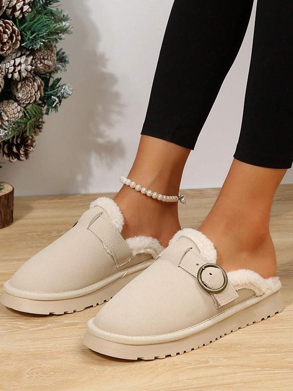 Thick-soled Toe-toe Plus Velvet Warm Cotton Shoes