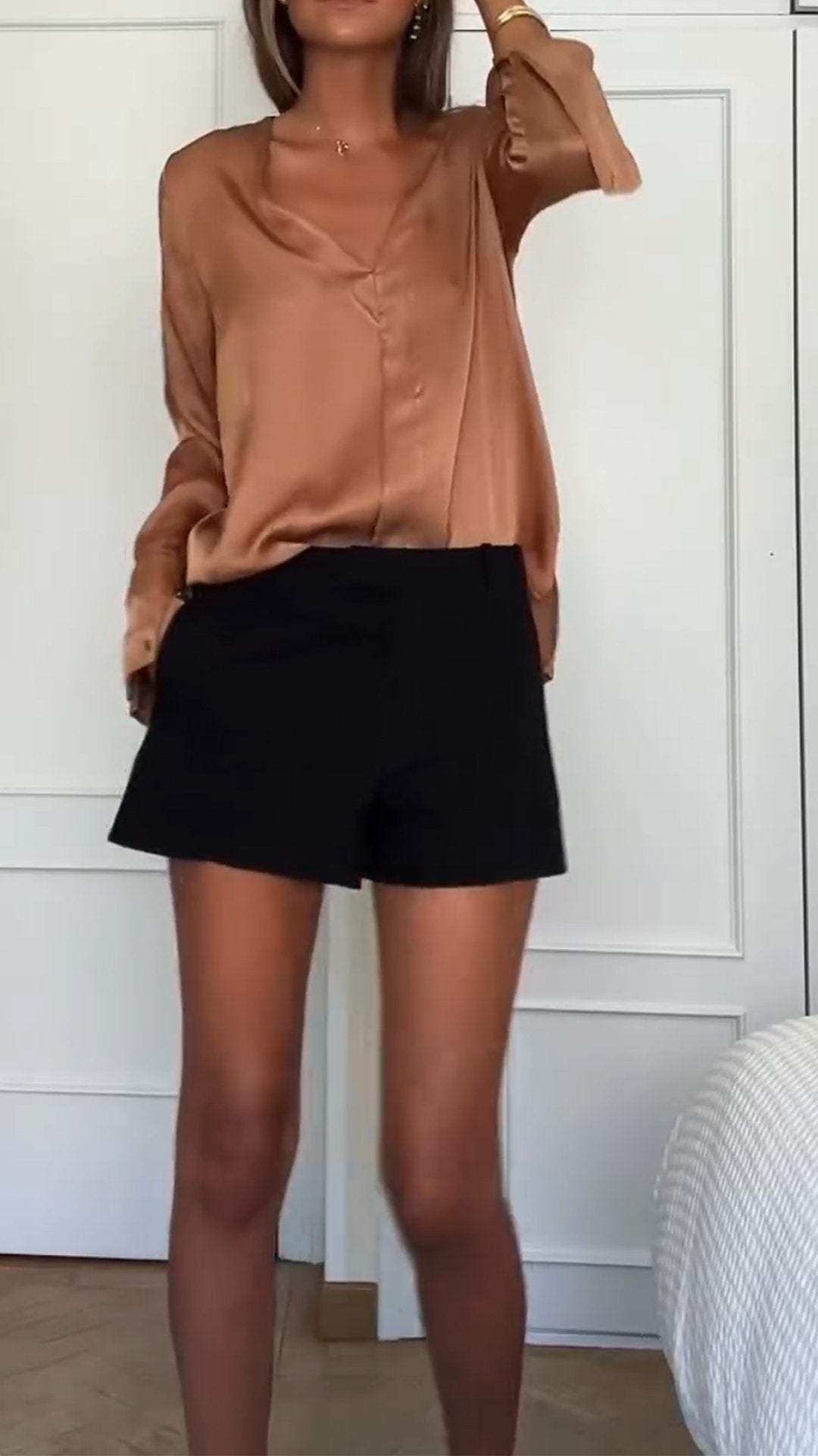 Solid Color Shirt for Women