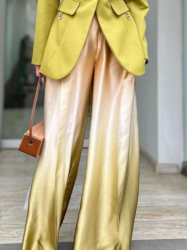 Casual Satin Ombre Trousers