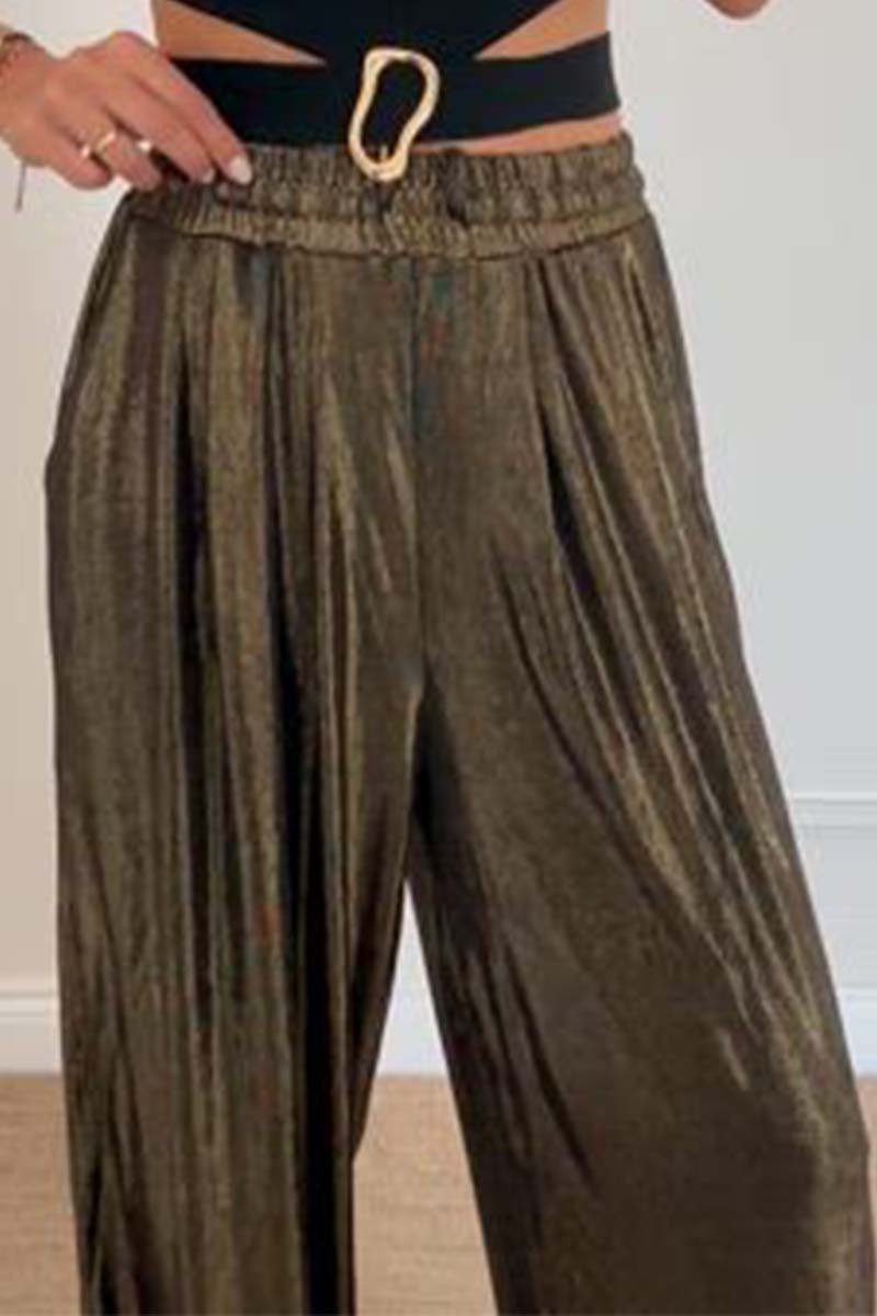 Stylish bronzing trousers