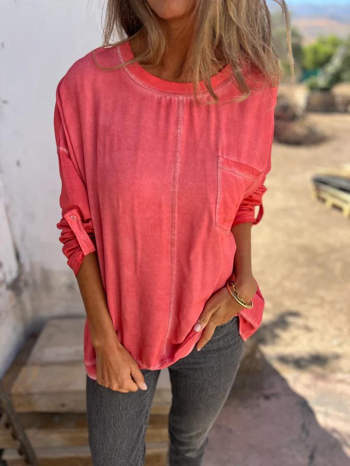 Casual Round Neck Top