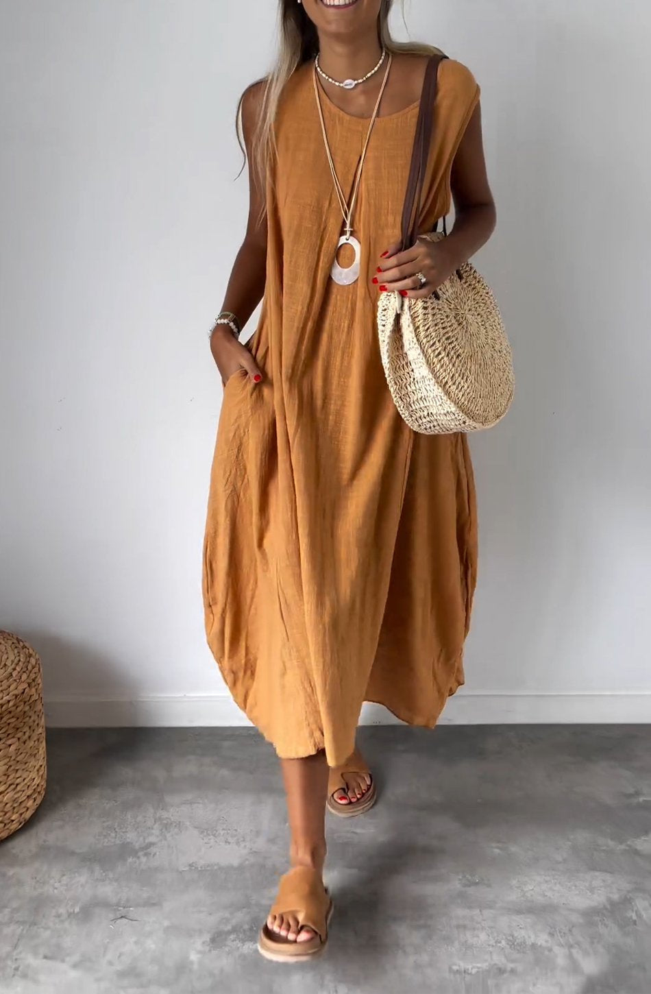 Sleeveless Loose Dress