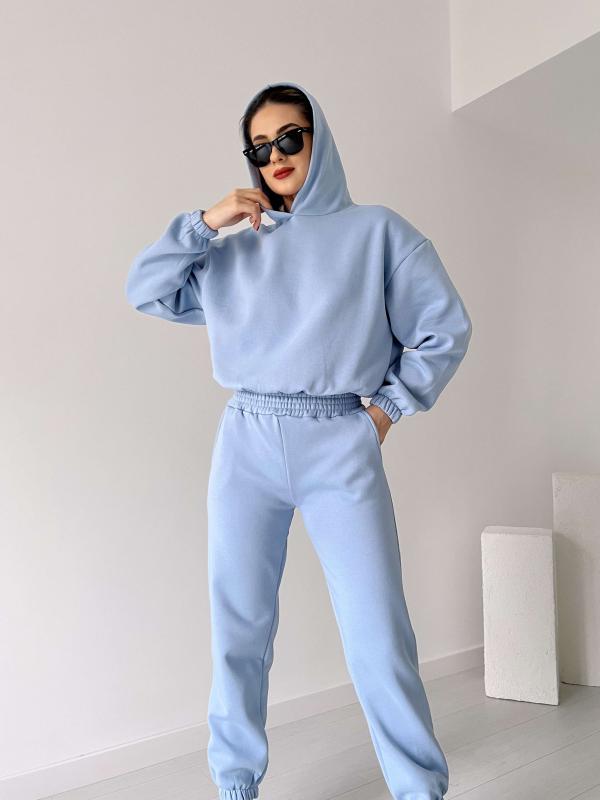 Two Piece Outfits Casual Lounge Sets Long Sleeve Drawstring Cropped Hoodie With Sweatpants