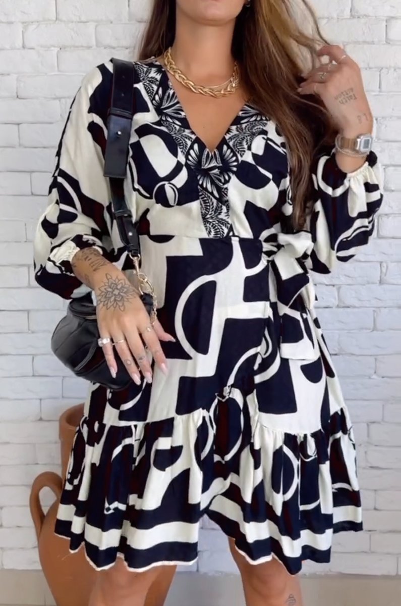 Women's printed midi dress