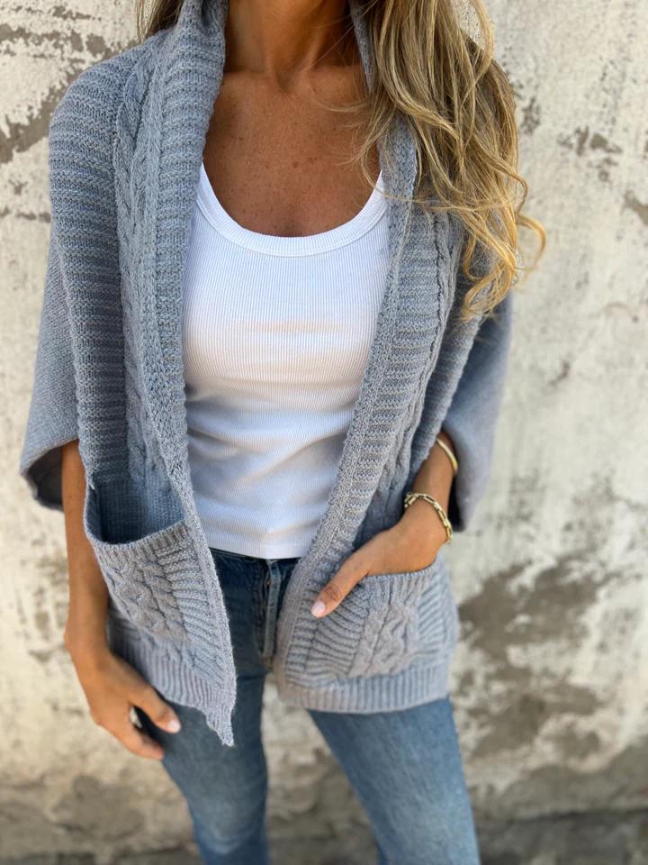 Casual Lapel Knitted Cardigan Jacket