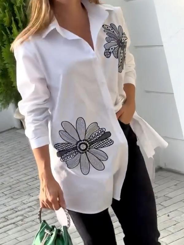 Women's Casual Relaxed Comfortable Print Shirt