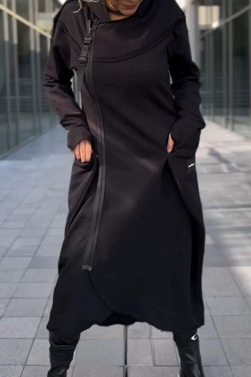 Women's Hooded Long-sleeved Casual Fashion Sweater Dress