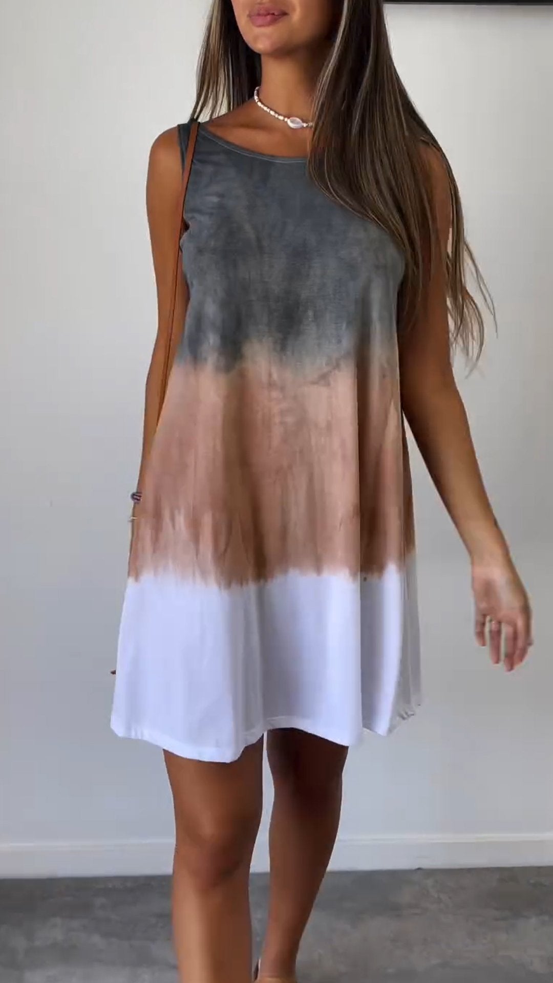 Tie Dye Sleeveless Dress