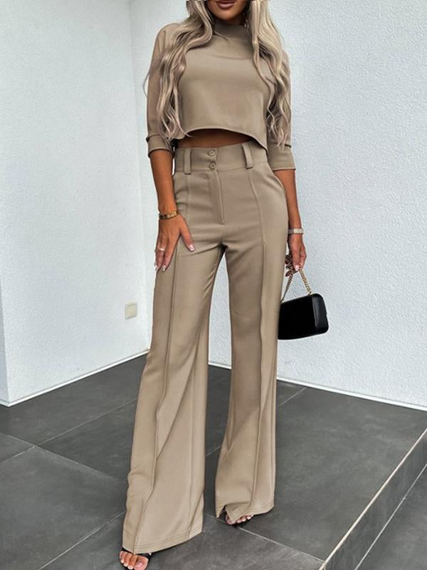 Women's Fashion Casual Suit Two-piece Set