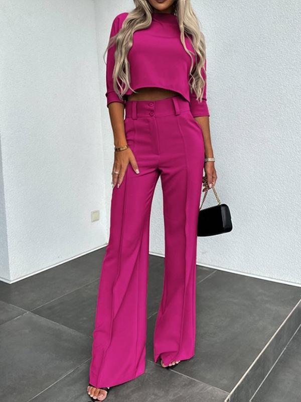 Women's Fashion Casual Suit Two-piece Set