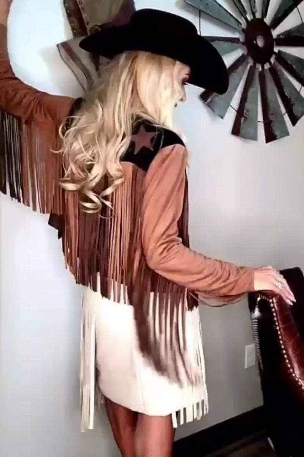 Women's Fringed Jacket Tops