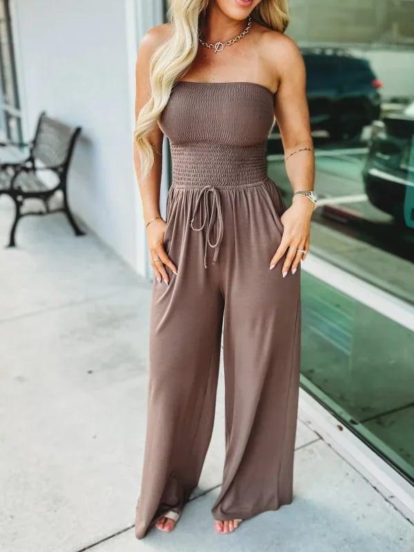 Newest Strapless Waist Jumpsuit