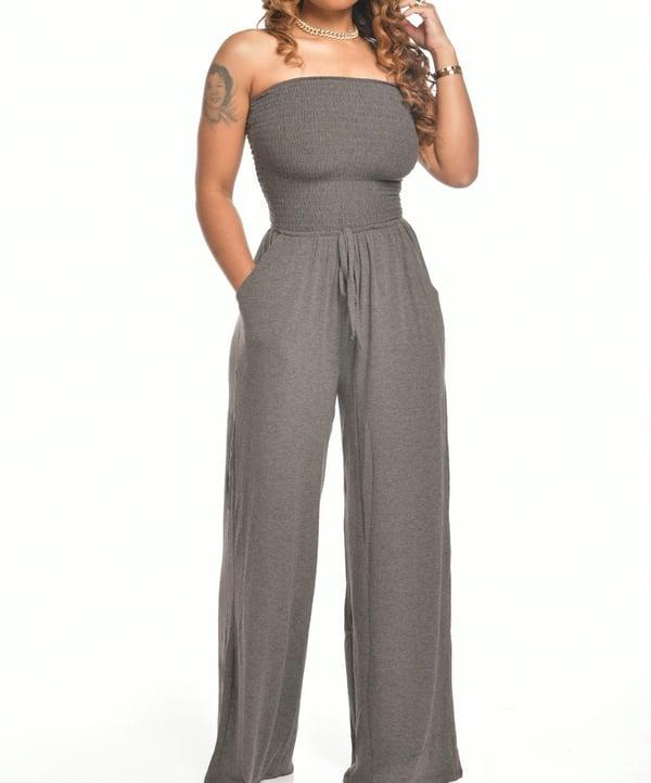 Newest Strapless Waist Jumpsuit